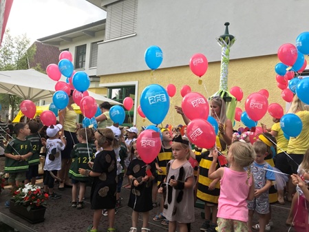 Luftballonstart Kindergarten
